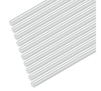 M METERXITY 16-Pack Round Aluminum Rod, 6mm (1/4") Dia 150mm (6") Length 6061 Aluminum Round Rod Solid Lathe Bar Stock Metal Sticks for DIY Crafts Making/Industrial/Construction/Model