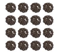 M METERXITY 16-Pack Wicker Rattan Balls 30mm/1.2 Inch Decorative Rattan Balls Orbs Vase Fillers Bowl Fillers for Christmas/Weddings/DIY Crafts/Home Decor [Brown]