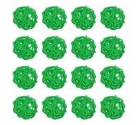 M METERXITY 16-Pack Wicker Rattan Balls 30mm/1.2 Inch Decorative Rattan Balls Orbs Vase Fillers Bowl Fillers for Christmas/Weddings/DIY Crafts/Home Decor [Green]