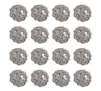 M METERXITY 16-Pack Wicker Rattan Balls 30mm/1.2 Inch Decorative Rattan Balls Orbs Vase Fillers Bowl Fillers for Christmas/Weddings/DIY Crafts/Home Decor [Gray]