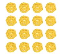 M METERXITY 16-Pack Wicker Rattan Balls 30mm/1.2 Inch Decorative Rattan Balls Orbs Vase Fillers Bowl Fillers for Christmas/Weddings/DIY Crafts/Home Decor [Yellow]