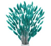 M METERXITY 180-Pack Bunny Tails Grass 17 Inch Fluffy Rabbit Tail Grass Dried Flowers Branches Vase Filler Dried Grass Decor for Home/Wedding/Vase/Office/Party [Dark Green]
