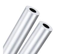 M METERXITY 2-Pack 100mm 6063 Aluminum Round Tube, 10mm ID 20mm OD Seamless Aluminum Tubing for Construction/Machining/DIY Crafting, Metal Straight Pipe [0.39"x0.79"x4"]