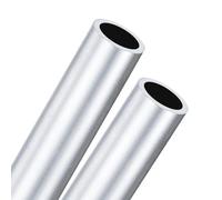 M METERXITY 2-Pack 100mm 6063 Aluminum Round Tube, 14mm ID 20mm OD Seamless Aluminum Tubing for Construction/Machining/DIY Crafting, Metal Straight Pipe [0.55"x0.79"x4"]