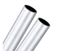 M METERXITY 2-Pack 100mm 6063 Aluminum Round Tube, 19mm ID 22mm OD Seamless Aluminum Tubing for Construction/Machining/DIY Crafting, Metal Straight Pipe [0.75"x0.87"x4"]
