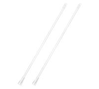 M METERXITY 2-Pack 15 Inch Clear Vertical Blinds Wand Replacement with Hook, White Blind Stick Wand Clear Blind Rod for Window Opener Accessory/Windows Curtain/Window Pull Supplies