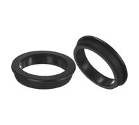M METERXITY 2-Pack 2-13/16 Inch Drill Hole, 2-5/16 Inch ID Silicone Rubber Grommets for Wiring, Wire Cable, Hole Plugs, Automotive, Firewall, Desk, Water Pipe, Hydroponic [Black]