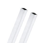 M METERXITY 2-Pack 200mm 6063 Aluminum Square Tube, 6x6mm Outer Width 1mm Wall Thick Seamless Aluminum Tubing for Frame Construction/Machining/DIY Crafting, Metal Straight Pipe