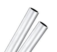 M METERXITY 2-Pack 250mm 6063 Aluminum Round Tube, 15mm ID 19mm OD Seamless Aluminum Tubing for Construction/Machining/DIY Crafting, Metal Straight Pipe [0.59x0.75x9.8IN]