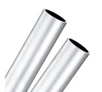 M METERXITY 2-Pack 250mm 6063 Aluminum Round Tube, 23mm ID 27mm OD Seamless Aluminum Tubing for Construction/Machining/DIY Crafting, Metal Straight Pipe [0.91x1.06x9.8IN]