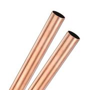 M METERXITY 2-Pack 250mm Brass Round Tube, 11mm OD 0.5mm Wall Thickness H65 Brass Seamless Tubing for Construction/Machining/DIY Crafting, Metal Straight Pipe [0.43x0.02x9.8IN]