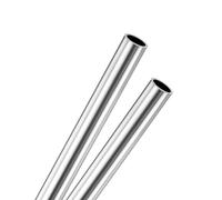 M METERXITY 2-Pack 300mm 316 Stainless Steel Tube, 10mm OD 1mm Wall Thickness Seamless Stainless Steel Tubing for Construction/Machining/DIY Crafting, Metal Straight Pipe [0.39x0.04x11.8IN]