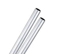 M METERXITY 2-Pack 300mm 6063 Aluminum Round Tube, 15mm ID 18mm OD Seamless Aluminum Tubing for Construction/Machining/DIY Crafting, Metal Straight Pipe [0.59"x0.71"x12"]