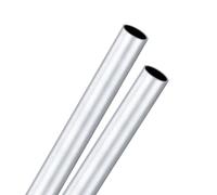 M METERXITY 2-Pack 300mm 6063 Aluminum Round Tube, 25mm ID 27mm OD Seamless Aluminum Tubing for Construction/Machining/DIY Crafting, Metal Straight Pipe [0.98"x1.06"x12"]