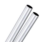 M METERXITY 2-Pack 300mm 6063 Aluminum Round Tube, 25mm ID 28mm OD Seamless Aluminum Tubing for Construction/Machining/DIY Crafting, Metal Straight Pipe [0.98"x1.1"x12"]