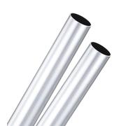M METERXITY 2-Pack 300mm 6063 Aluminum Round Tube, 27mm ID 29mm OD Seamless Aluminum Tubing for Construction/Machining/DIY Crafting, Metal Straight Pipe [1.06"x1.14"x12"]