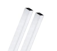 M METERXITY 2-Pack 300mm 6063 Aluminum Square Tube, 12x12mm Outer Width 1mm Wall Thick Seamless Aluminum Tubing for Frame Construction/Machining/DIY Crafting, Metal Straight Pipe