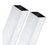 M METERXITY 2-Pack 300mm 6063 Aluminum Square Tube, 38x38mm Outer Width 1mm Wall Thick Seamless Aluminum Tubing for Frame Construction/Machining/DIY Crafting, Metal Straight Pipe