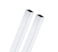 M METERXITY 2-Pack 300mm 6063 Aluminum Square Tube, 8x8mm Outer Width 1mm Wall Thick Seamless Aluminum Tubing for Frame Construction/Machining/DIY Crafting, Metal Straight Pipe