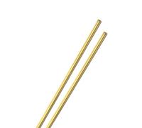 M METERXITY 2-Pack 300mm Brass Round Tube, 3mm OD 1mm Wall Thickness H65 Brass Seamless Tubing for Construction/Machining/DIY Crafting, Metal Straight Pipe [0.12x0.04x11.8IN]