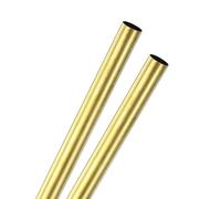 M METERXITY 2-Pack 300mm Brass Round Tube, 8.5mm OD 0.2mm Wall Thickness H65 Brass Seamless Tubing for Construction/Machining/DIY Crafting, Metal Straight Pipe [0.33x0.01x12 in]