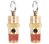 M METERXITY 2-Pack Air Compressor Pressure Release Safety Valve, 1/4" NPT Male 200 PSI Brass Threaded Automatic Air Vent Safety Control Valve