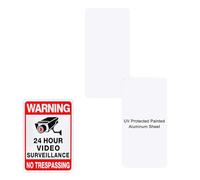 M METERXITY 2-Pack Blank Metal Signs 4x8 Inch Painted Aluminum, White