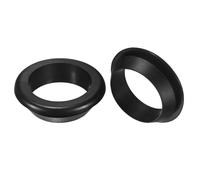 M METERXITY 2-Pack Cable Railing Rubber Grommets, 70mm Drill Hole 60mm ID Eyelet Ring Gasket for Wiring, Wire Cable, Automotive, Metal Cable Railing Post, Car Grommet [Black]