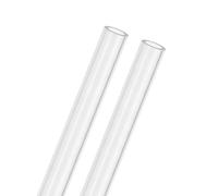 M METERXITY 2-Pack Clear Rigid Acrylic Pipe, 13mm[0.51"] ID x 19mm[0.75"] OD Plastic Round Tube for Water Cooling System/Lamps/Fountains/Aquariums/Display Stand, Acrylic Tubing [305mm/12IN]