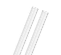 M METERXITY 2-Pack Clear Rigid Acrylic Pipe, 14mm[0.55"] ID x 16mm[0.63"] OD Plastic Round Tube for Water Cooling System/Lamps/Fountains/Aquariums/Display Stand, Acrylic Tubing [305mm/12IN]