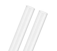 M METERXITY 2-Pack Clear Rigid Acrylic Pipe, 24mm[0.94"] ID x 28mm[1.1"] OD Plastic Round Tube for Water Cooling System/Lamps/Fountains/Aquariums/Display Stand, Acrylic Tubing [305mm/12IN]
