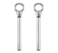 M METERXITY 2-Pack Concrete Anchors Eye Bolt, M6x120mm 304 Stainless Steel Wall Concrete Brick Anchor Expansion Bolts Fastener Screw for Shade Sails/Clothesline/Fences, Shoulder Eyebolt