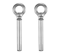 M METERXITY 2-Pack Concrete Anchors Eye Bolt, M8x120mm 304 Stainless Steel Wall Concrete Brick Anchor Expansion Bolts Fastener Screw for Shade Sails/Clothesline/Fences, Shoulder Eyebolt