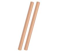 M METERXITY 2-Pack Copper Round Rod 7mm Dia. 3.94 Inch Length T2 Stock Solid Rod Lathe Bar for Metal Crafts DIY/Gardening/Industry/Decoration Pure Copper Tube