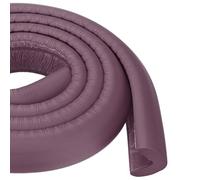 M METERXITY 2-Pack Corner Guards Edge Protectors, 6.5 Ft/2m Soft NBR Rubber Foam Bumper Guard L-Shape for Furniture Corner/Fireplace/Table Edge [Brown]