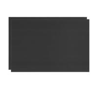 M METERXITY 2-Pack Corrugated Plastic Sheets, 12 Inch x 18 Inch Waterproof Blank Corrugated Poster Board Yard Signs for Garage Sale/Office/Classroom/Party/Lawn Sign Road [3mm Thick, Black]