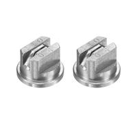 M METERXITY 2-Pack Flat Fan Spray Tip, 110 Degree Stainless Steel Sprayer Nozzle Tips, 1.2mm Orifice for Agriculture Drones Sprayer Nozzles/Garden Irrigation Nozzle/Cooling Sprayer [Silver]