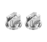 M METERXITY 2-Pack Flat Fan Spray Tip, 110 Degree Stainless Steel Sprayer Nozzle Tips, 1.8mm Orifice for Agriculture Drones Sprayer Nozzles/Garden Irrigation Nozzle/Cooling Sprayer [Silver]