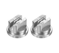 M METERXITY 2-Pack Flat Fan Spray Tip, 95 Degree Stainless Steel Sprayer Nozzle Tips, 1.4mm Orifice for Agriculture Drones Sprayer Nozzles/Garden Irrigation Nozzle/Cooling Sprayer [Silver]