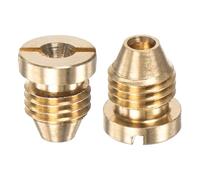 M METERXITY 2-Pack Foam Cannon Orifice Nozzle, 1.1mm Brass Universal Thread Tips for Snow Foam Lance/Garden Hose/Kitchen Cleaners, Sprayer Connector Replacement Nozzles