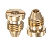 M METERXITY 2-Pack Foam Cannon Orifice Nozzle, 1.25mm Brass Universal Thread Tips for Snow Foam Lance/Garden Hose/Kitchen Cleaners, Sprayer Connector Replacement Nozzles