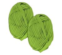 M METERXITY 2-Pack Garden Twine, 98 Feet Stretchy Gardening Tape for Climbing Plants/Tomatoes/Fruit Trees/Gardeners, Green Cloth Plant Ties [Grass Green]