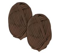 M METERXITY 2-Pack Garden Twine, 98 Feet Stretchy Gardening Tape for Climbing Plants/Tomatoes/Fruit Trees/Gardeners, Green Cloth Plant Ties [Coffee]