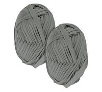M METERXITY 2-Pack Garden Twine, 98 Feet Stretchy Gardening Tape for Climbing Plants/Tomatoes/Fruit Trees/Gardeners, Green Cloth Plant Ties [Dark Grey]