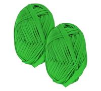 M METERXITY 2-Pack Garden Twine, 98 Feet Stretchy Gardening Tape for Climbing Plants/Tomatoes/Fruit Trees/Gardeners, Green Cloth Plant Ties [Green]