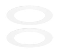 M METERXITY 2-Pack Goof Rings for 2 Inch Recessed Lights, 2" ID 3" OD Durable Steel Trim Ring Flush Mount White Can Light Trim Ring Cover for Ceiling Can Downlights