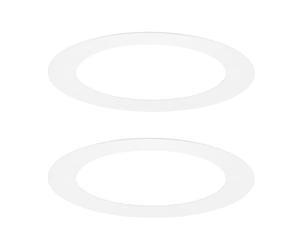 M METERXITY 2-Pack Goof Rings for 3 Inch Recessed Lights, 2.6" ID 3.8" OD Durable Steel Trim Ring Flush Mount White Can Light Trim Ring Cover for Ceiling Can Downlights
