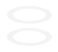 M METERXITY 2-Pack Goof Rings for 3 Inch Recessed Lights, 2.8" ID 4" OD Durable Steel Trim Ring Flush Mount White Can Light Trim Ring Cover for Ceiling Can Downlights