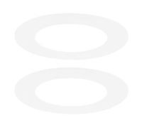 M METERXITY 2-Pack Goof Rings for 3 Inch Recessed Lights 3.2" ID 4.9" OD | Durable Plastic Trim Ring Flush Mount White Can Light Trim Ring Cover for Ceiling Can Downlights