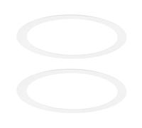 M METERXITY 2-Pack Goof Rings for 3 Inch Recessed Lights, 3.4" ID 4.1" OD Durable Steel Trim Ring Flush Mount White Can Light Trim Ring Cover for Ceiling Can Downlights